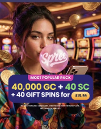 Spree ad with an oversized pink bubble carrying the Spree logo